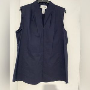 Navy Blue Joseph Ribkoff Sleeveless Blouse